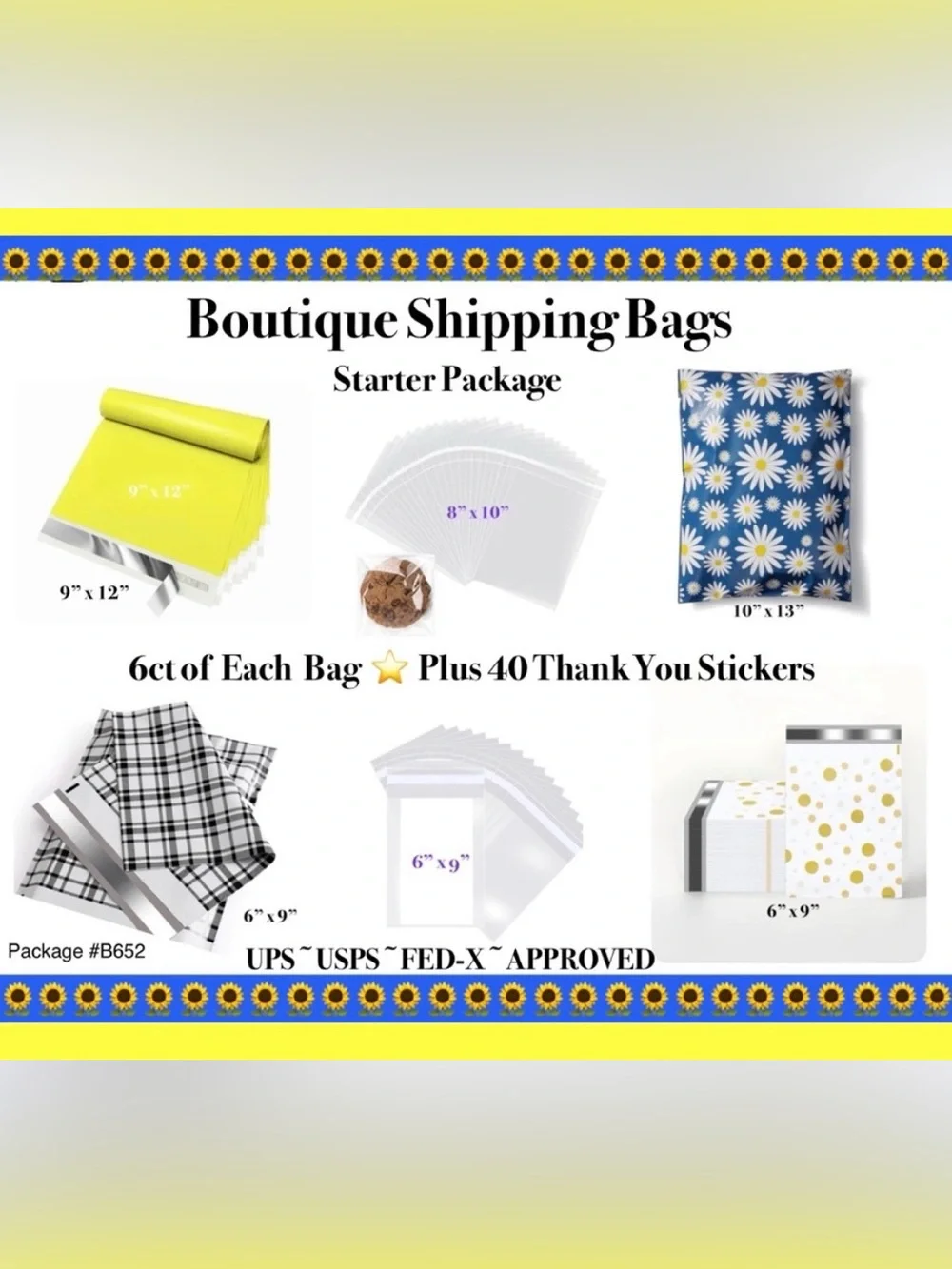 Shipping Bags ⭐️ Starter Variety Package 🌻🆕🌻
